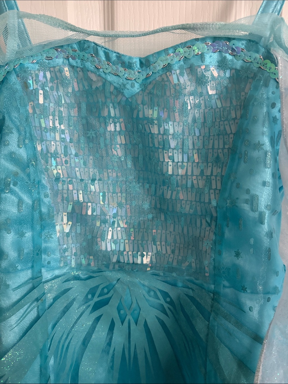 Disney Elsa Frozen Sparkle Costume Dress - Picture 4 of 4